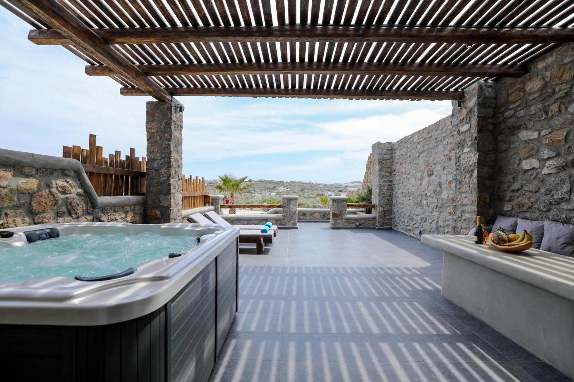 The George Villas With Private Pool, Close To Mykonos Town - Chora 外观 照片