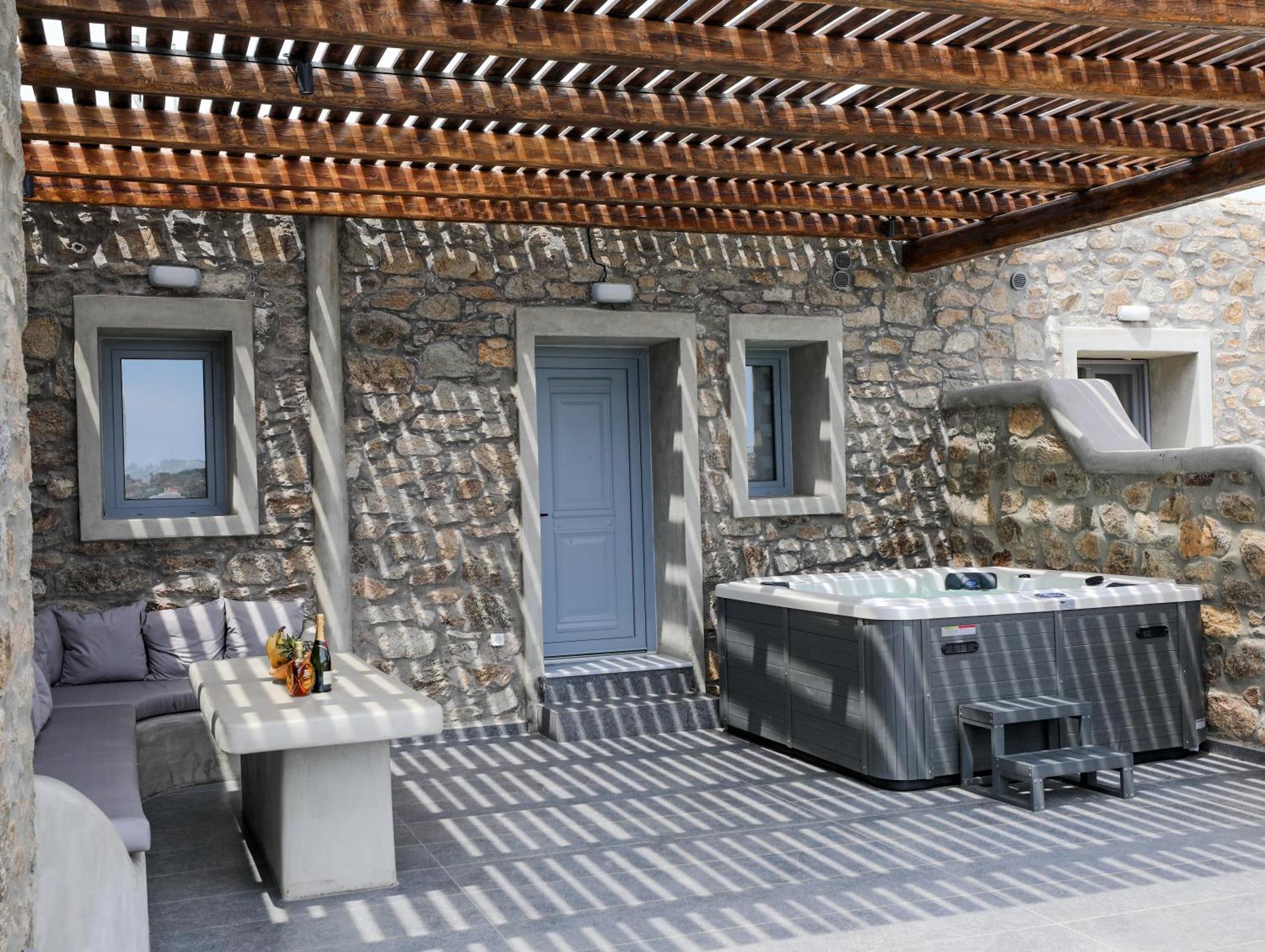 The George Villas With Private Pool, Close To Mykonos Town - Chora 外观 照片
