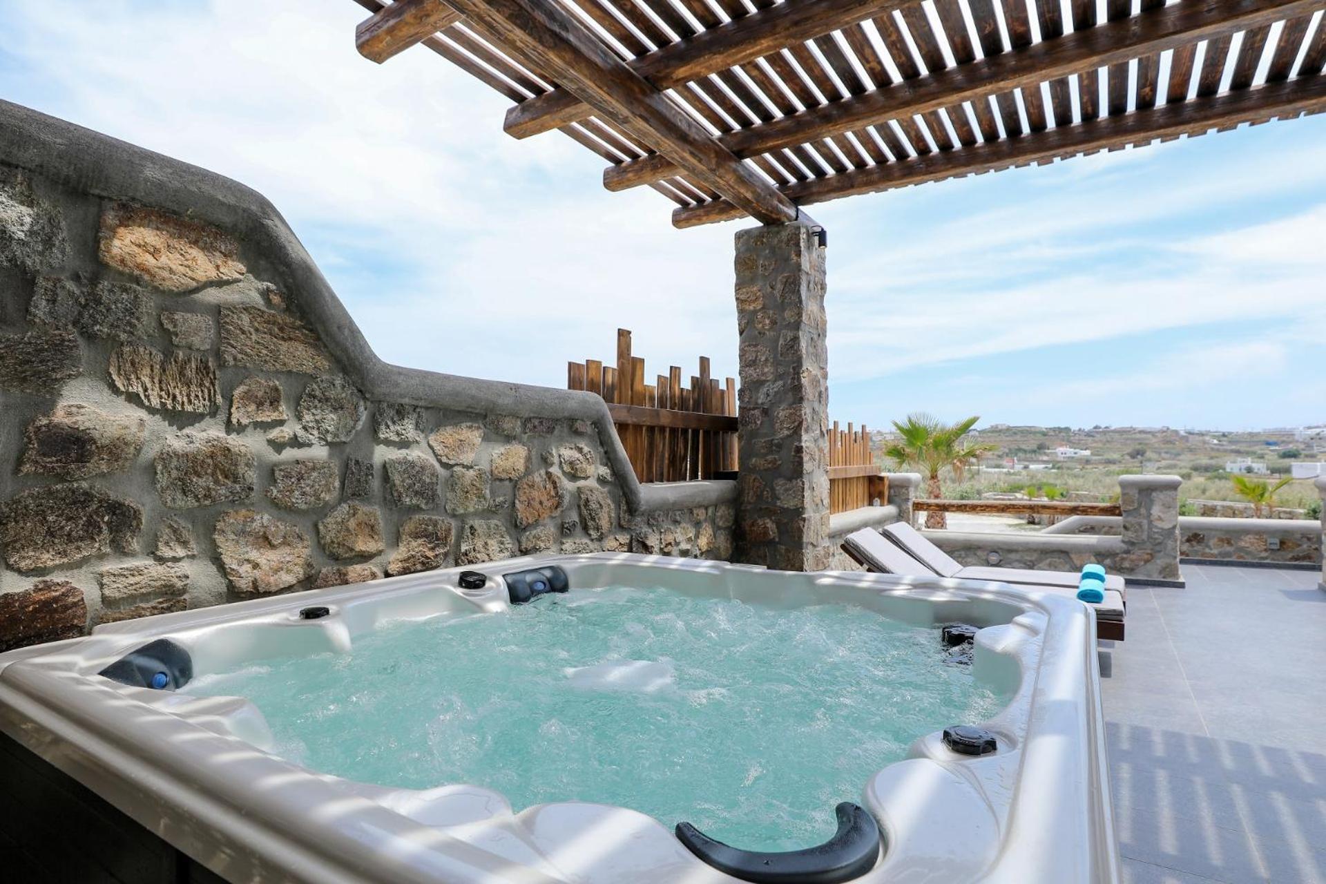 The George Villas With Private Pool, Close To Mykonos Town - Chora 外观 照片