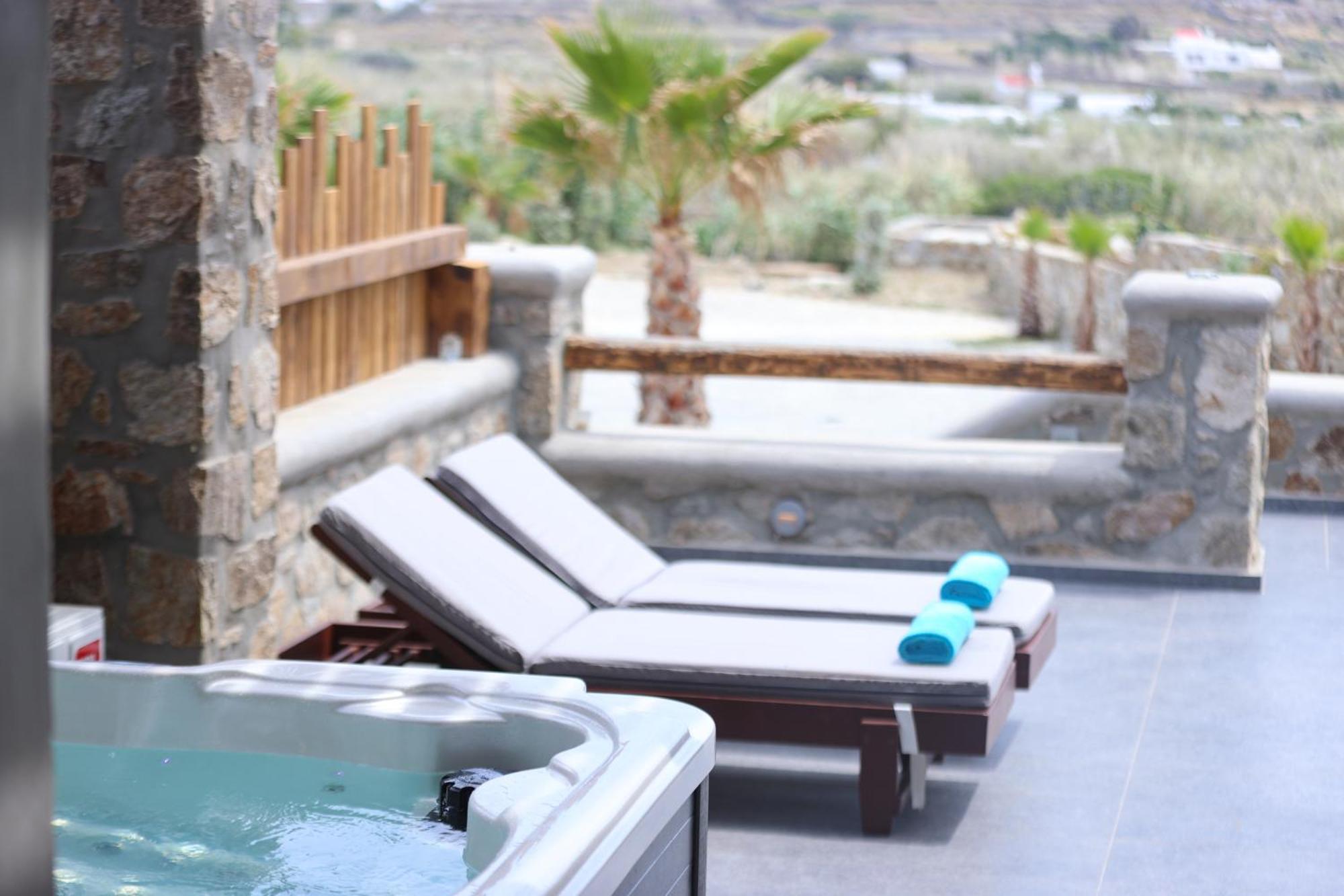 The George Villas With Private Pool, Close To Mykonos Town - Chora 外观 照片